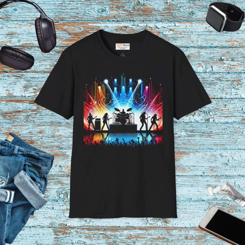 Colorful Music Festival Softstyle Tee - Festival Vibes Unisex - DipaliZ