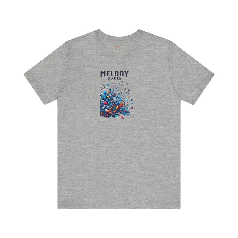 Colorful Music Notes Tee - Unisex Cotton Jersey - DipaliZ