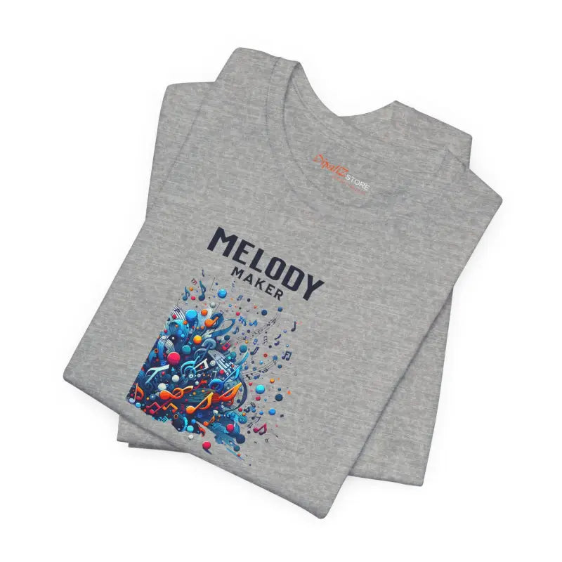 Colorful Music Notes Tee - Unisex Cotton Jersey - DipaliZ