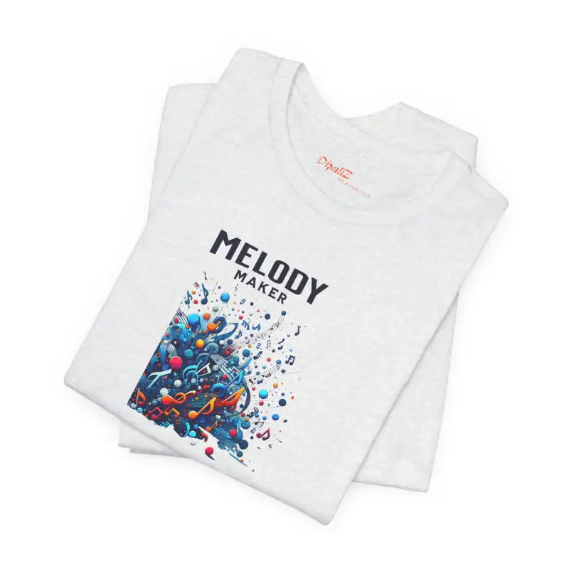 Colorful Music Notes Tee - Unisex Cotton Jersey - DipaliZ