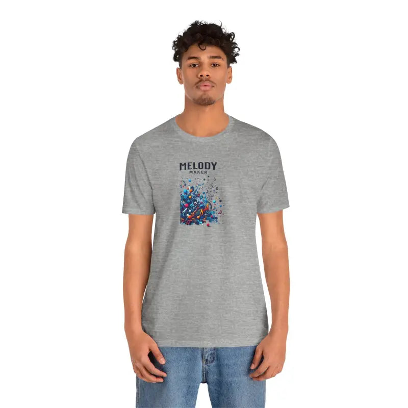 Colorful Music Notes Tee - Unisex Cotton Jersey - DipaliZ