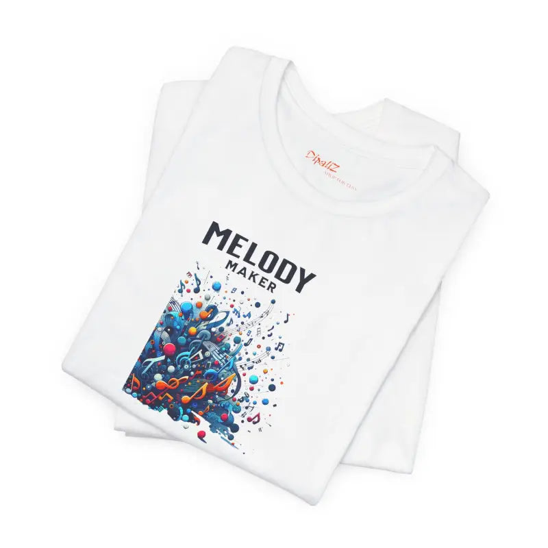 Colorful Music Notes Tee - Unisex Cotton Jersey - DipaliZ