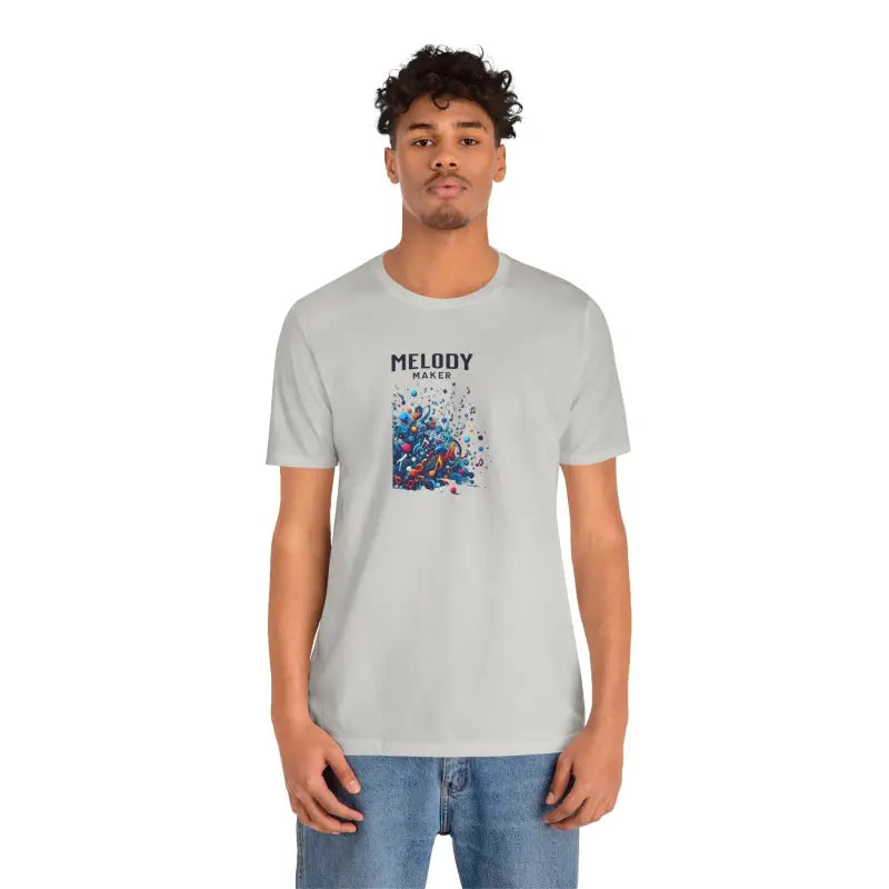 Colorful Music Notes Tee - Unisex Cotton Jersey - DipaliZ