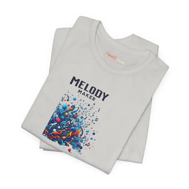 Colorful Music Notes Tee - Unisex Cotton Jersey - DipaliZ