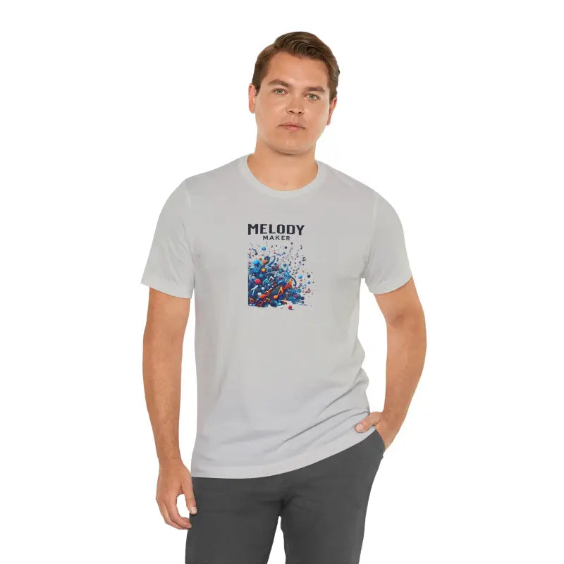 Colorful Music Notes Tee - Unisex Cotton Jersey - DipaliZ