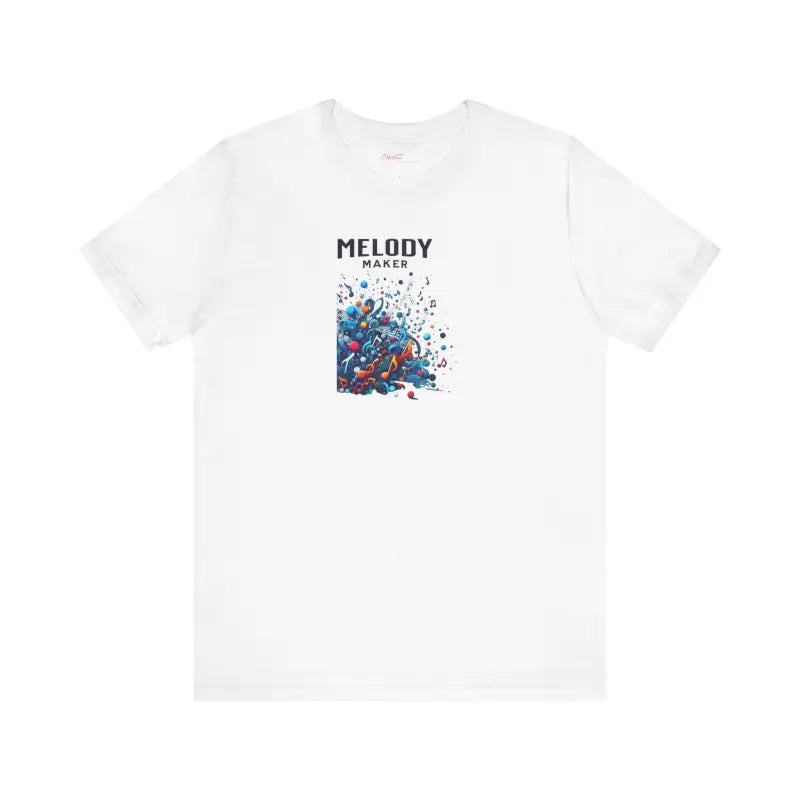Colorful Music Notes Tee - Unisex Cotton Jersey - DipaliZ