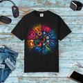 Colorful Musical Vibes Unisex Garment Dyed Shirt - DipaliZ