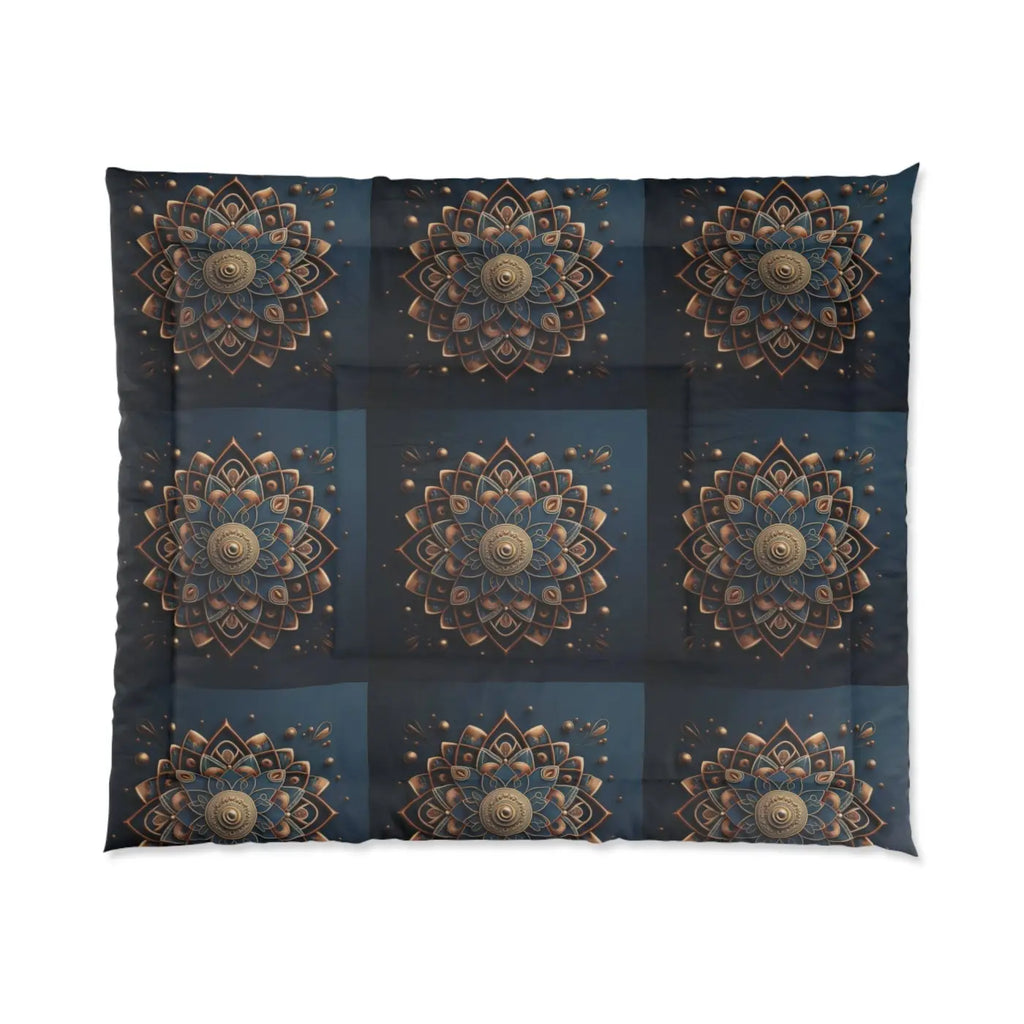 Mandal Geometric Pattern Comforter - Cozy Luxury Bedding - DipaliZ