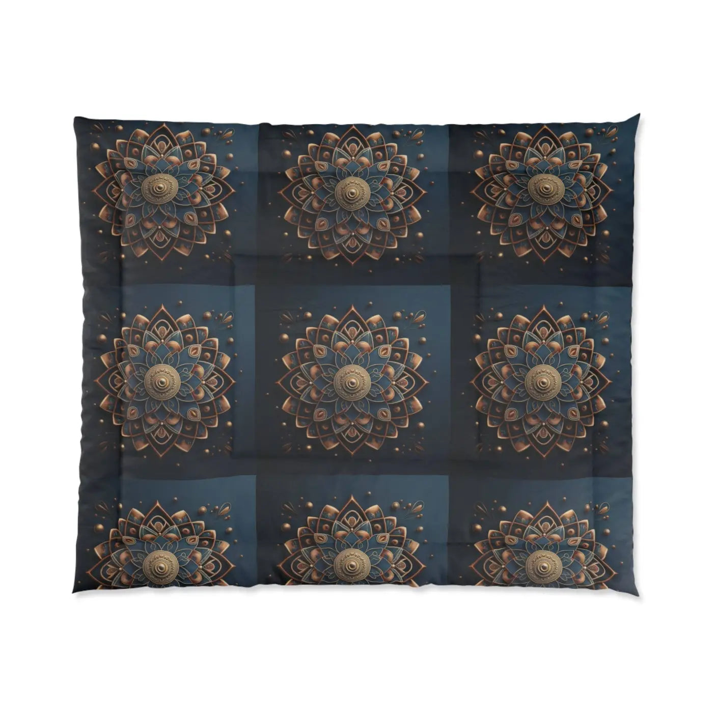 Mandal Geometric Pattern Comforter - Cozy Luxury Bedding - DipaliZ