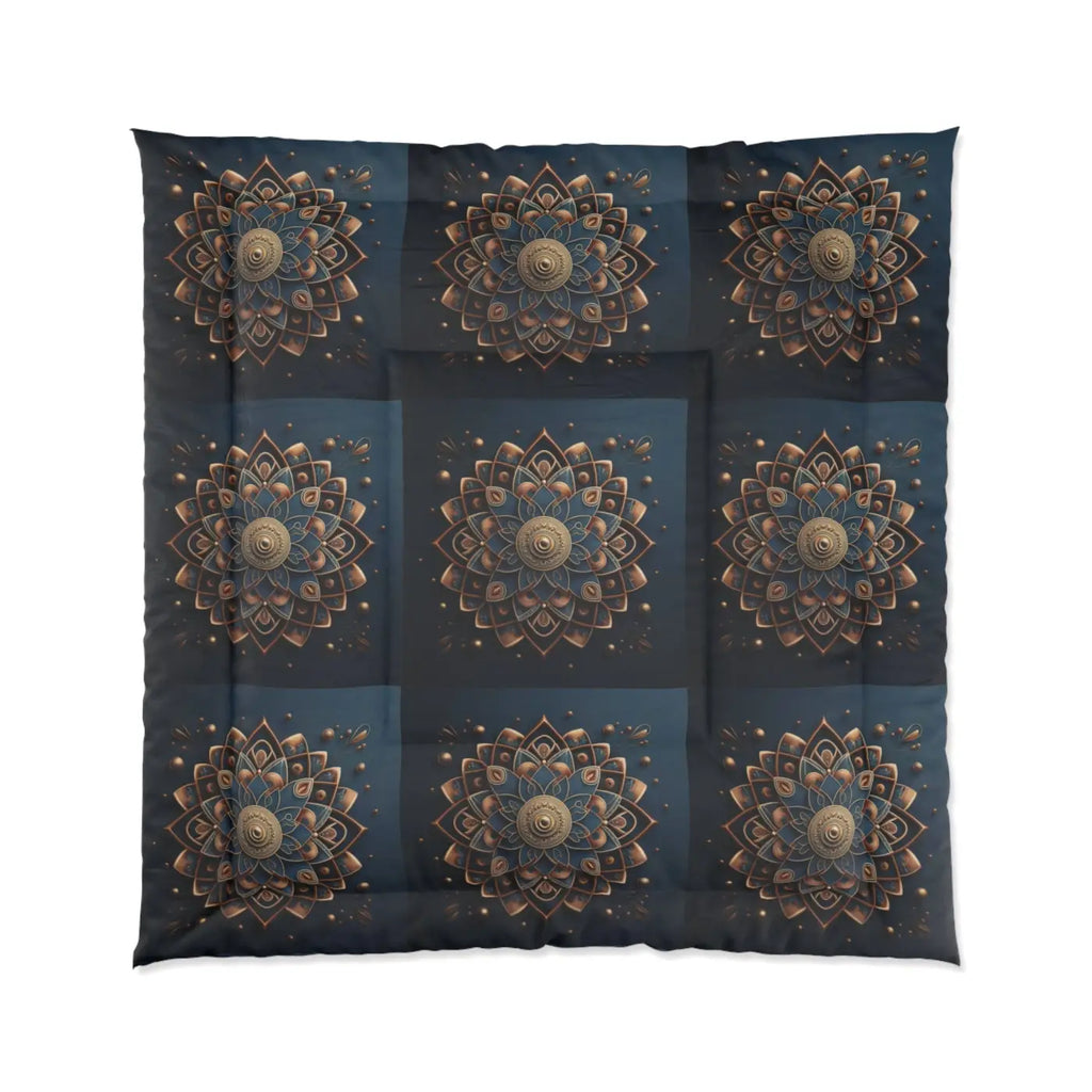 Mandal Geometric Pattern Comforter - Cozy Luxury Bedding - DipaliZ