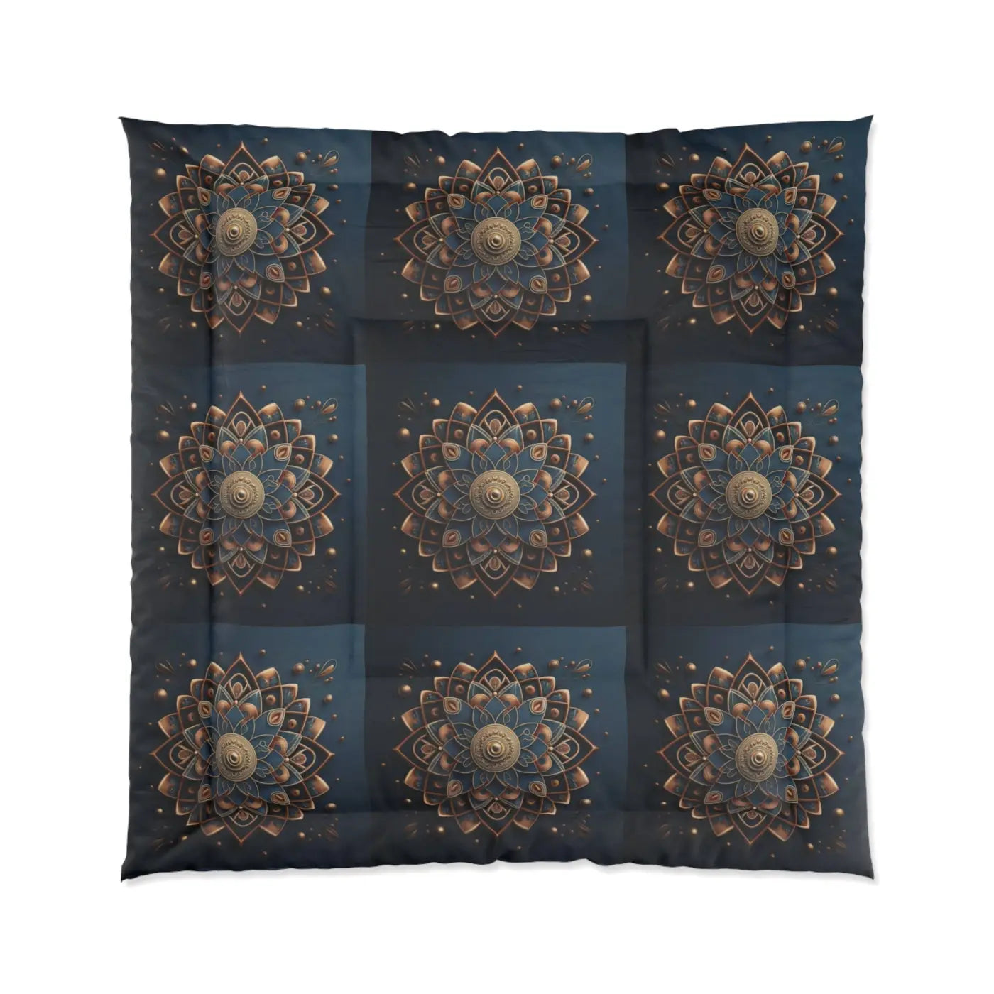 Mandal Geometric Pattern Comforter - Cozy Luxury Bedding - DipaliZ