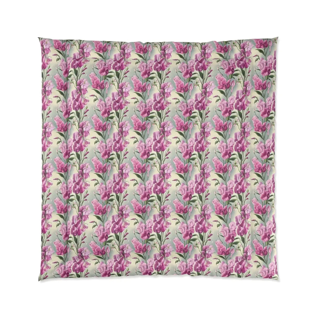 Pink Flowers Comforter - Cozy Pattern Bedding - DipaliZ