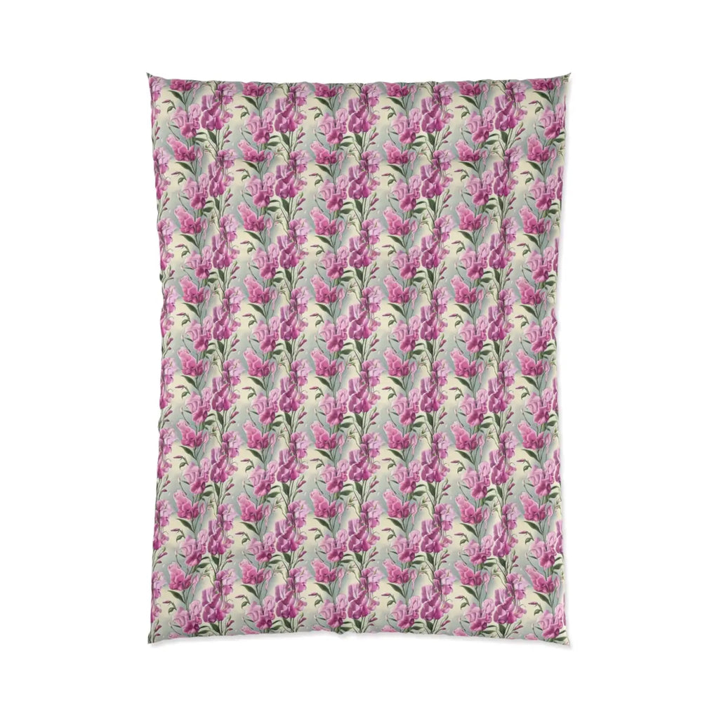 Pink Flowers Comforter - Cozy Pattern Bedding - DipaliZ