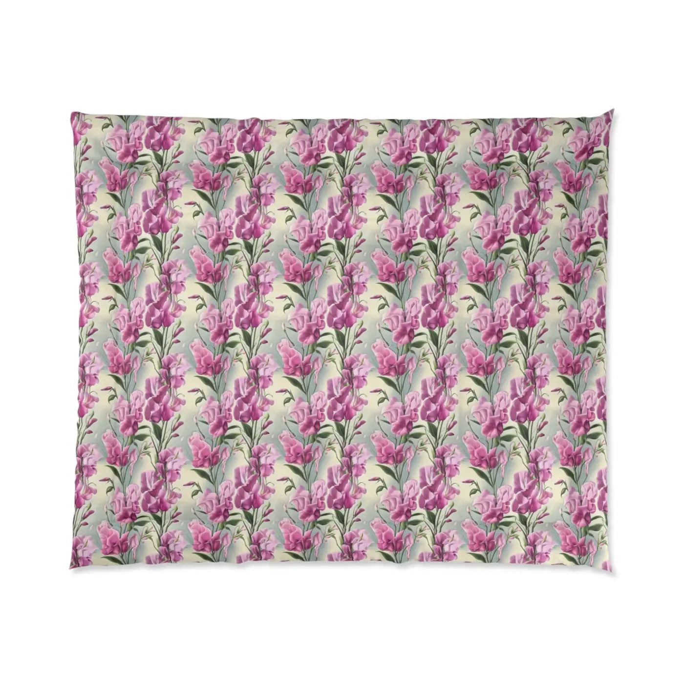 Pink Flowers Comforter - Cozy Pattern Bedding - DipaliZ