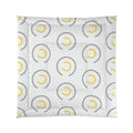 Modern Abstract Circle Comforter - Grey and Yellow - DipaliZ