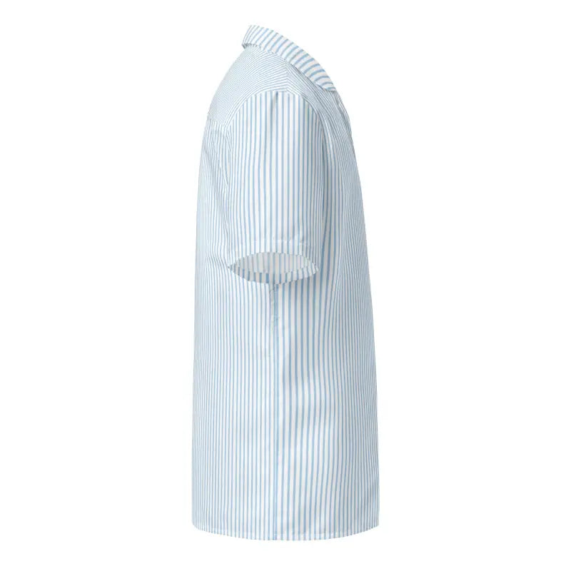 Blue Stripes Button Shirt - Moisture Wicking Summer Coolness - DipaliZ