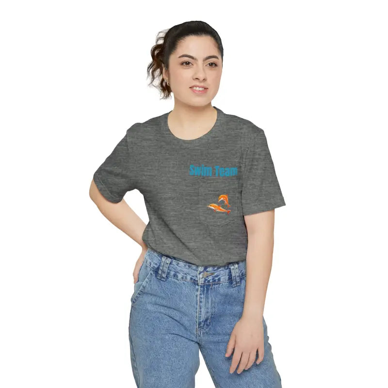 Premium Cotton Pocket Tee - Unisex Airlume Comfort - DipaliZ
