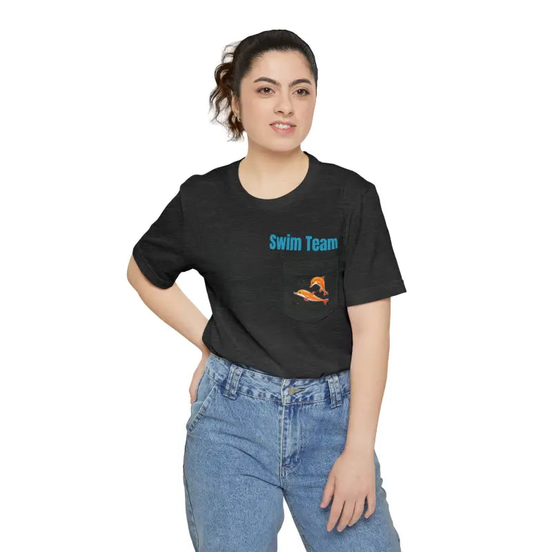 Premium Cotton Pocket Tee - Unisex Airlume Comfort - DipaliZ