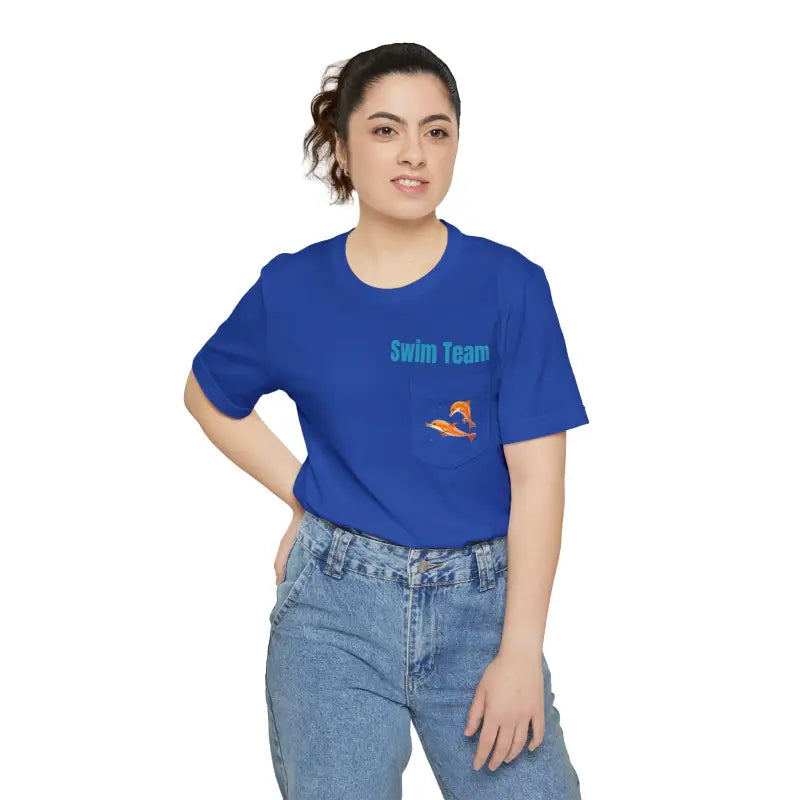 Premium Cotton Pocket Tee - Unisex Airlume Comfort - DipaliZ