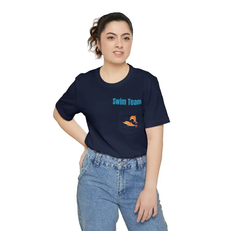Premium Cotton Pocket Tee - Unisex Airlume Comfort - DipaliZ