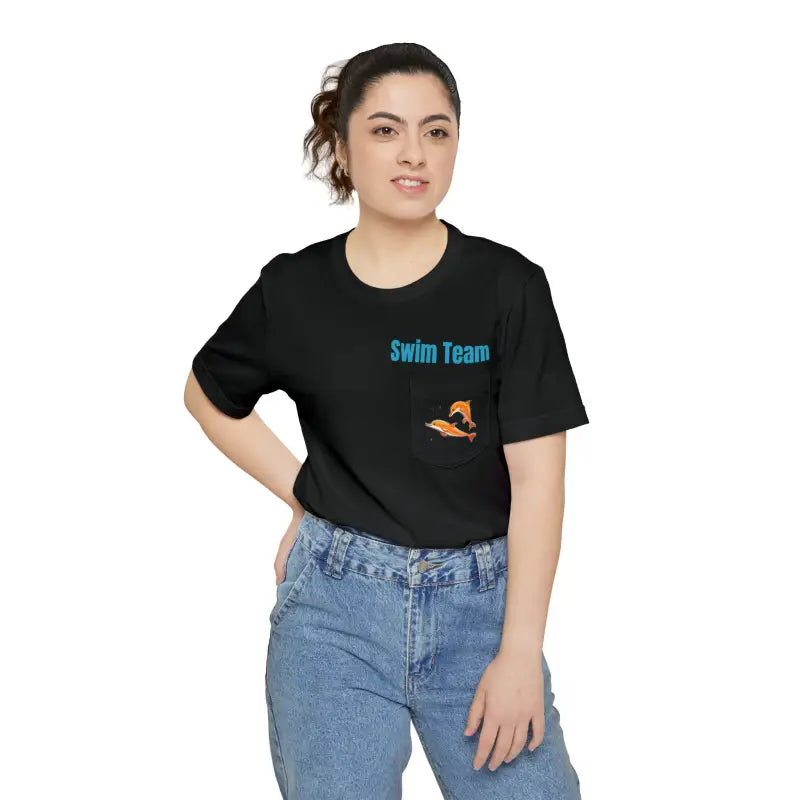 Premium Cotton Pocket Tee - Unisex Airlume Comfort - DipaliZ
