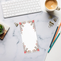 Floral Notepad - Coral Flowers Spark Creativity - DipaliZ
