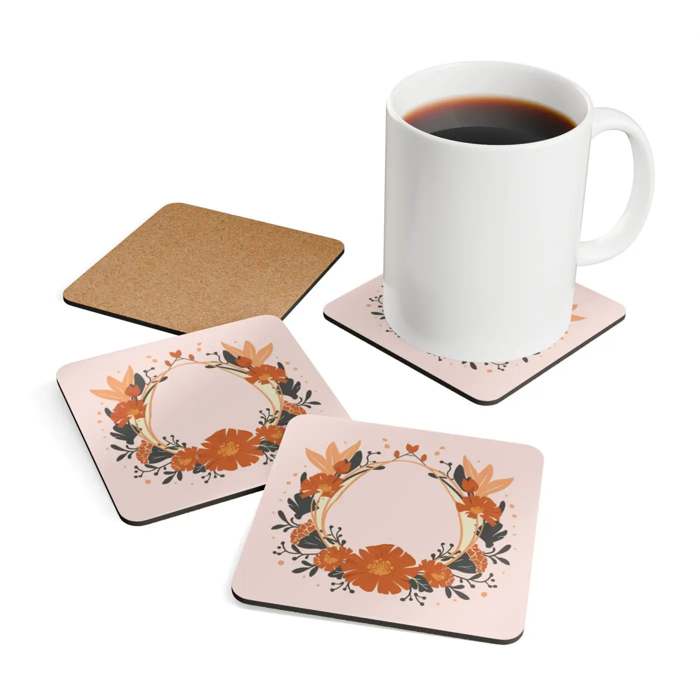 Corkwood Coaster Set - Chic Table Protection - DipaliZ