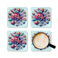 Coastal Corkwood Coaster Set - Seaside Vibes Protection - DipaliZ