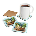 Corkwood Coaster Set - Spring Veggie Design - DipaliZ