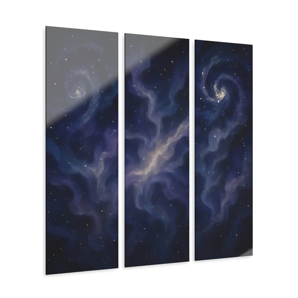 Cosmic Acrylic Wall Art - Space Decor Vibe Triptych - DipaliZ