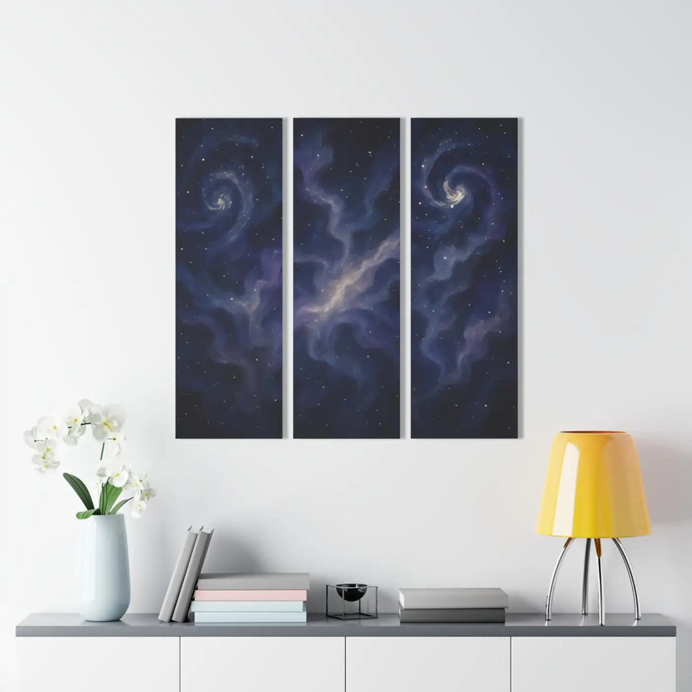 Cosmic Acrylic Wall Art - Space Decor Vibe Triptych - DipaliZ