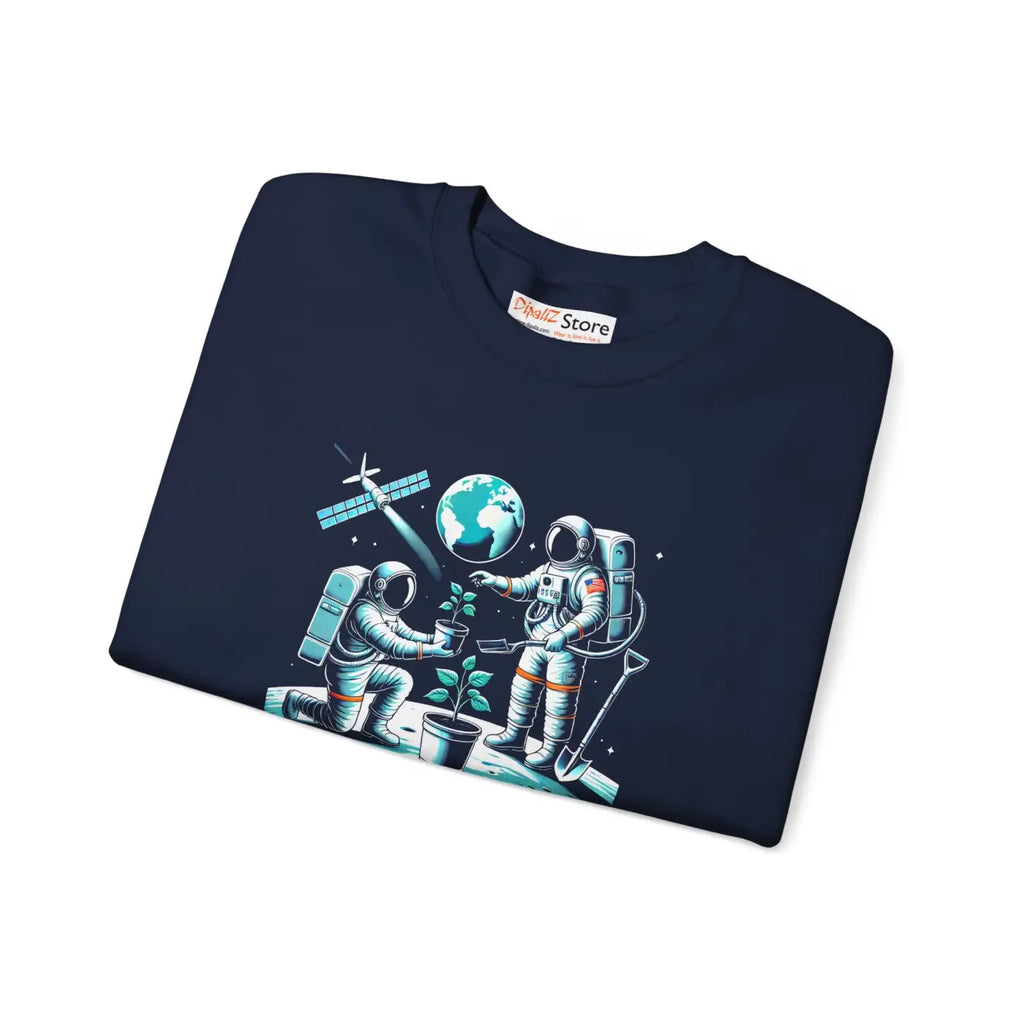 Cozy Astronaut Crewneck Sweatshirt - Space Comfort - DipaliZ
