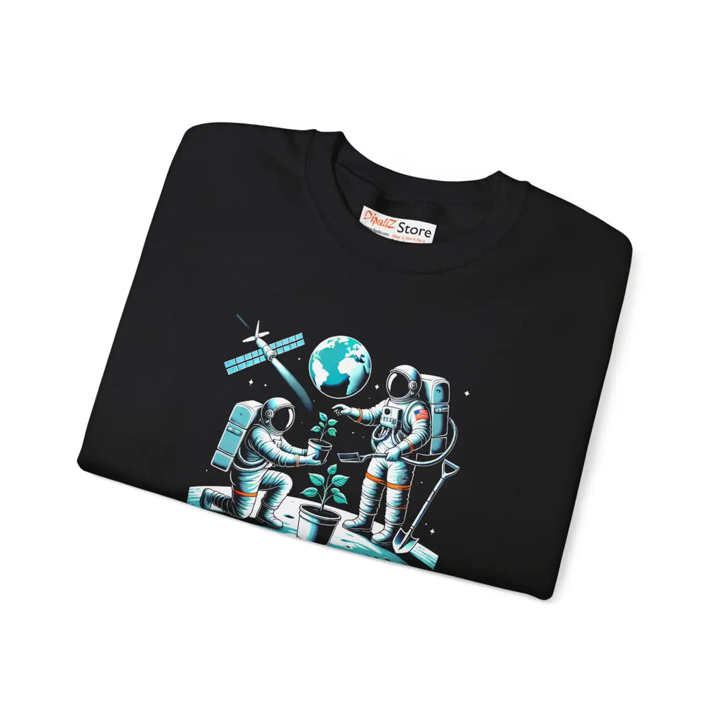 Cozy Astronaut Crewneck Sweatshirt - Space Comfort - DipaliZ