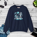 Cozy Astronaut Crewneck Sweatshirt - Space Comfort - DipaliZ