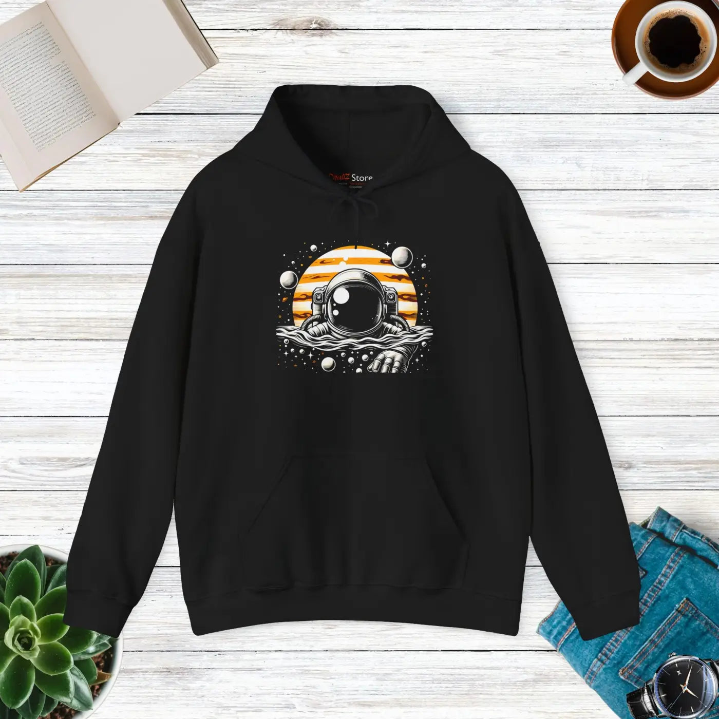 Cosmic Astronaut Hoodie - Eye-Catching Design Unisex - DipaliZ
