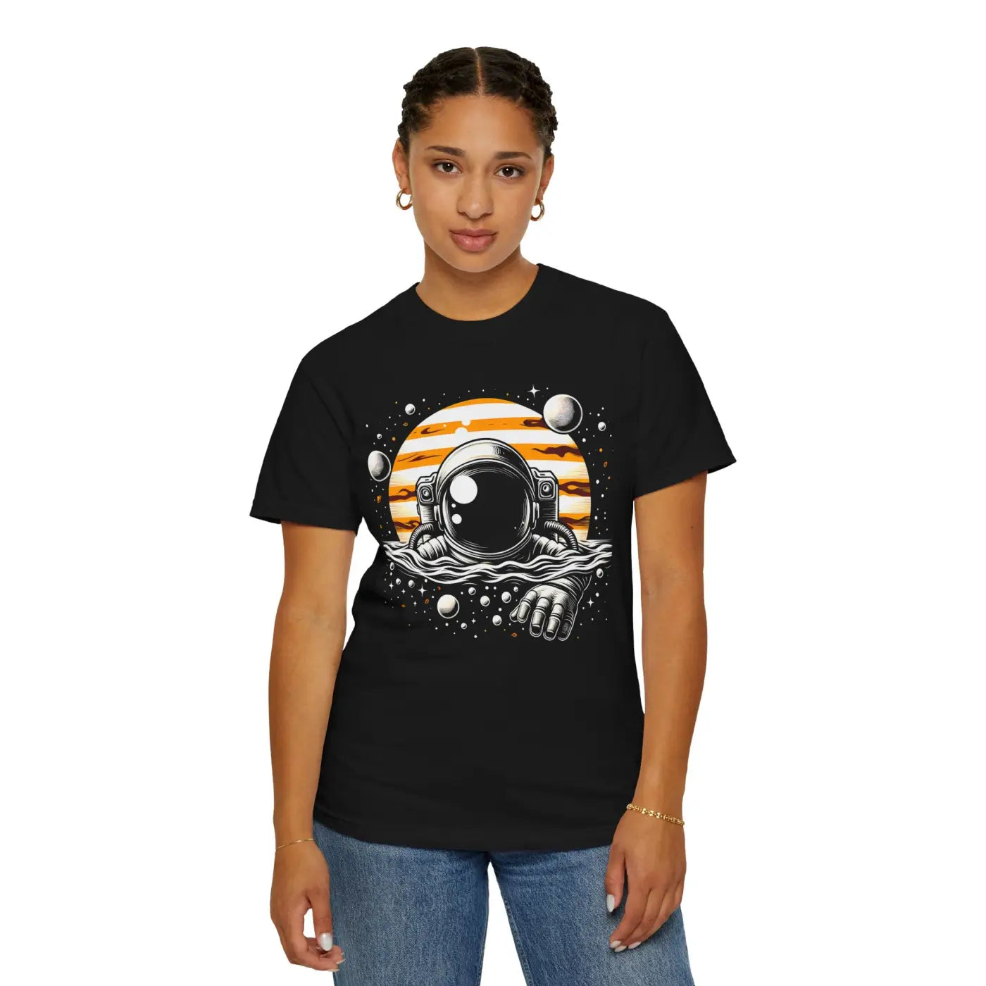 Cosmic Camera Unisex Garment-Dyed T-Shirt - Space Design - DipaliZ
