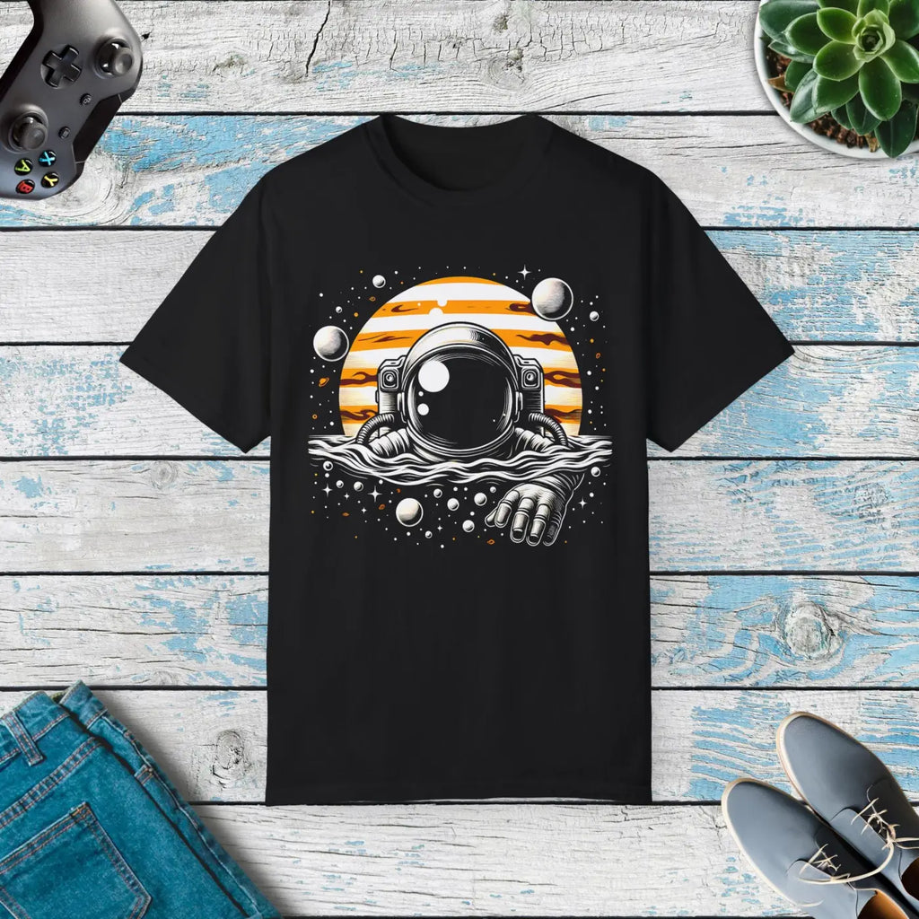 Cosmic Camera Unisex Garment-Dyed T-Shirt - Space Design - DipaliZ
