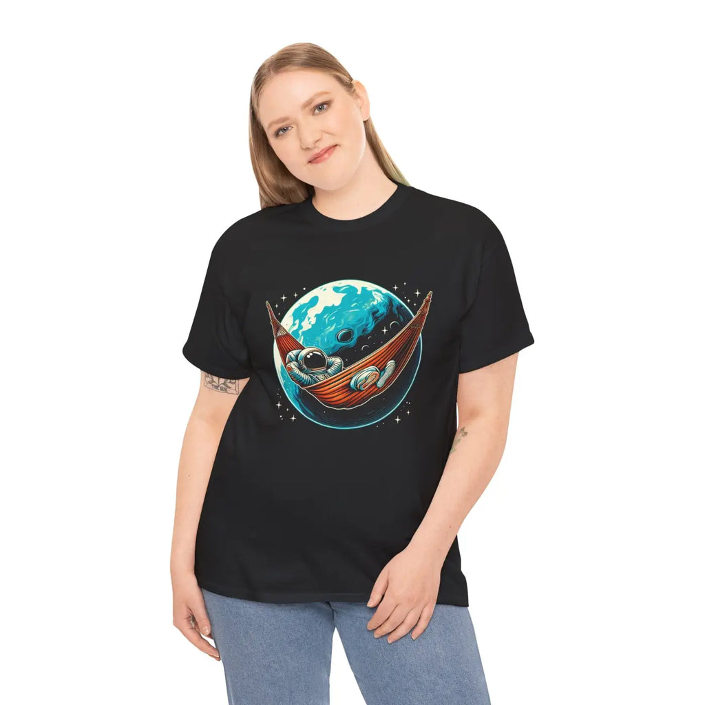 Cosmic Hammock Unisex Heavy Cotton Tee - Adventure Style - DipaliZ