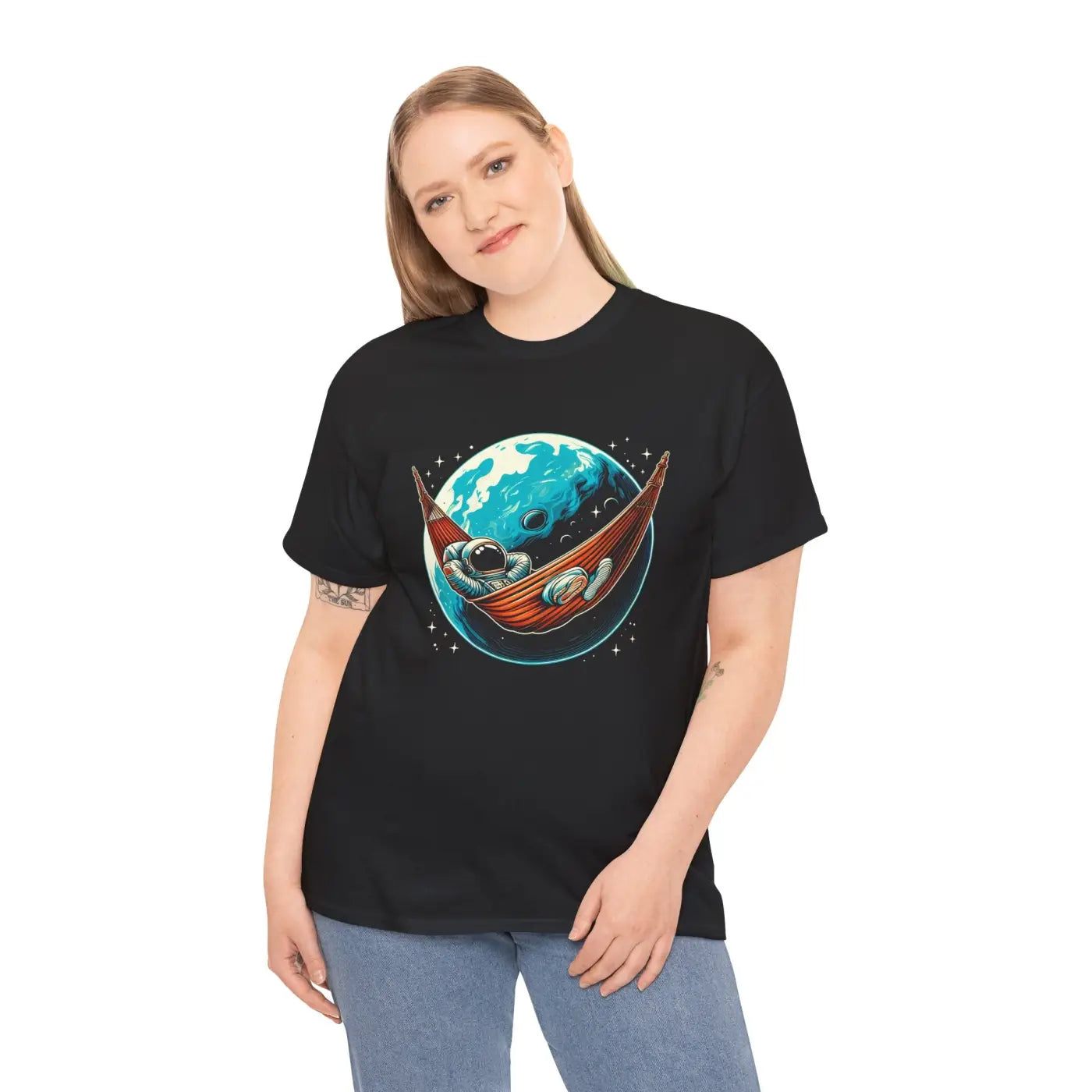 Cosmic Hammock Unisex Heavy Cotton Tee - Adventure Style - DipaliZ