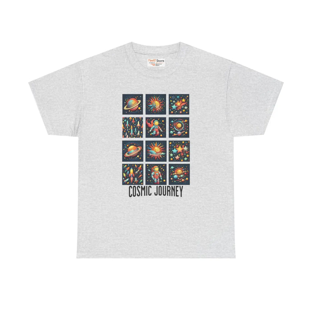 Cosmic Journey Unisex Heavy Cotton Tee - Interstellar Style - DipaliZ