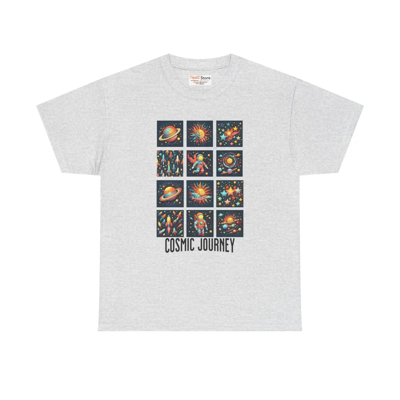 Cosmic Journey Unisex Heavy Cotton Tee - Interstellar Style - DipaliZ