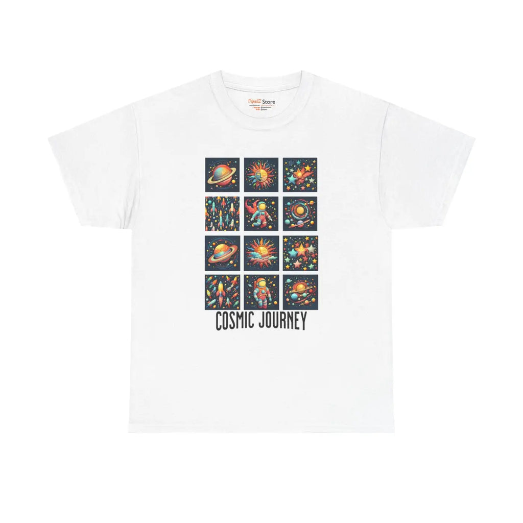Cosmic Journey Unisex Heavy Cotton Tee - Interstellar Style - DipaliZ