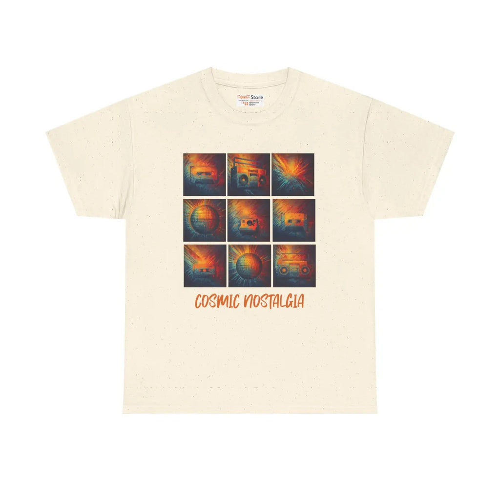 Cosmic Nostalgia Unisex Heavy Cotton Tee - Retro Vibes - DipaliZ
