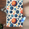 Cosmic Rubber Yoga Mat - Vibrant Galaxy Design - DipaliZ