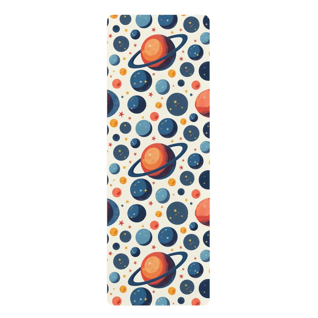 Cosmic Rubber Yoga Mat - Vibrant Galaxy Design - DipaliZ
