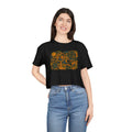 Cosmic Vibes Crop Tee - Women's Party Festival Top - DipaliZ