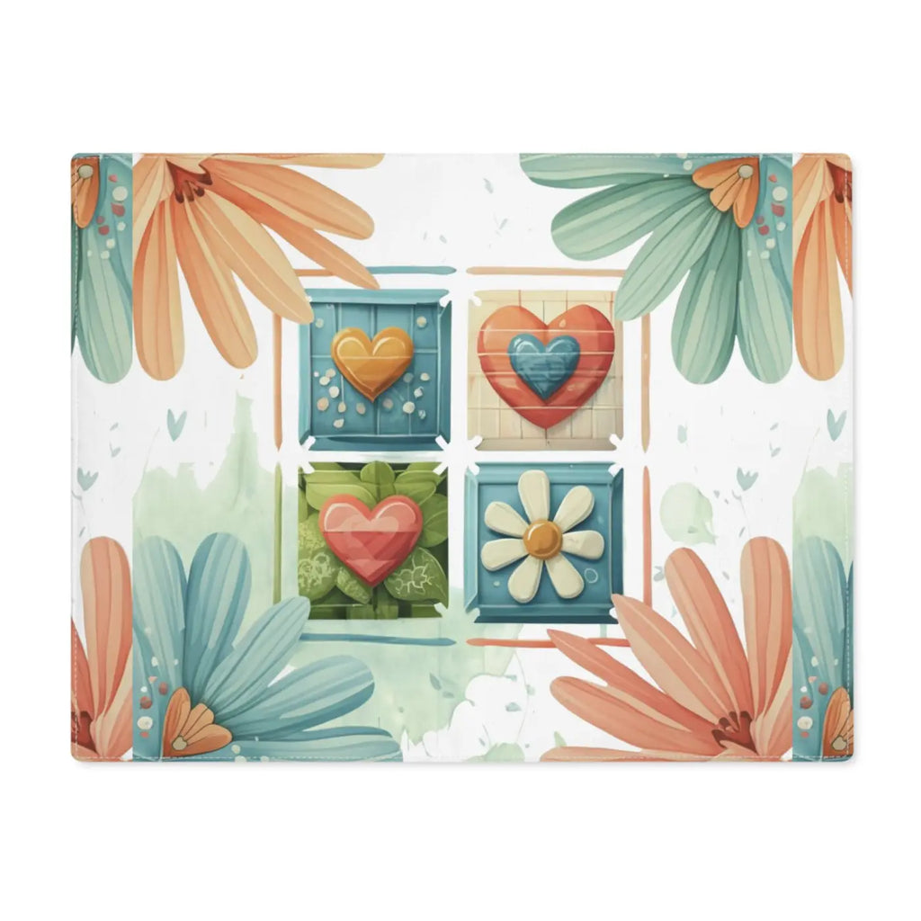 Floral Cotton Placemat - Pure Cotton Flowers Design - DipaliZ
