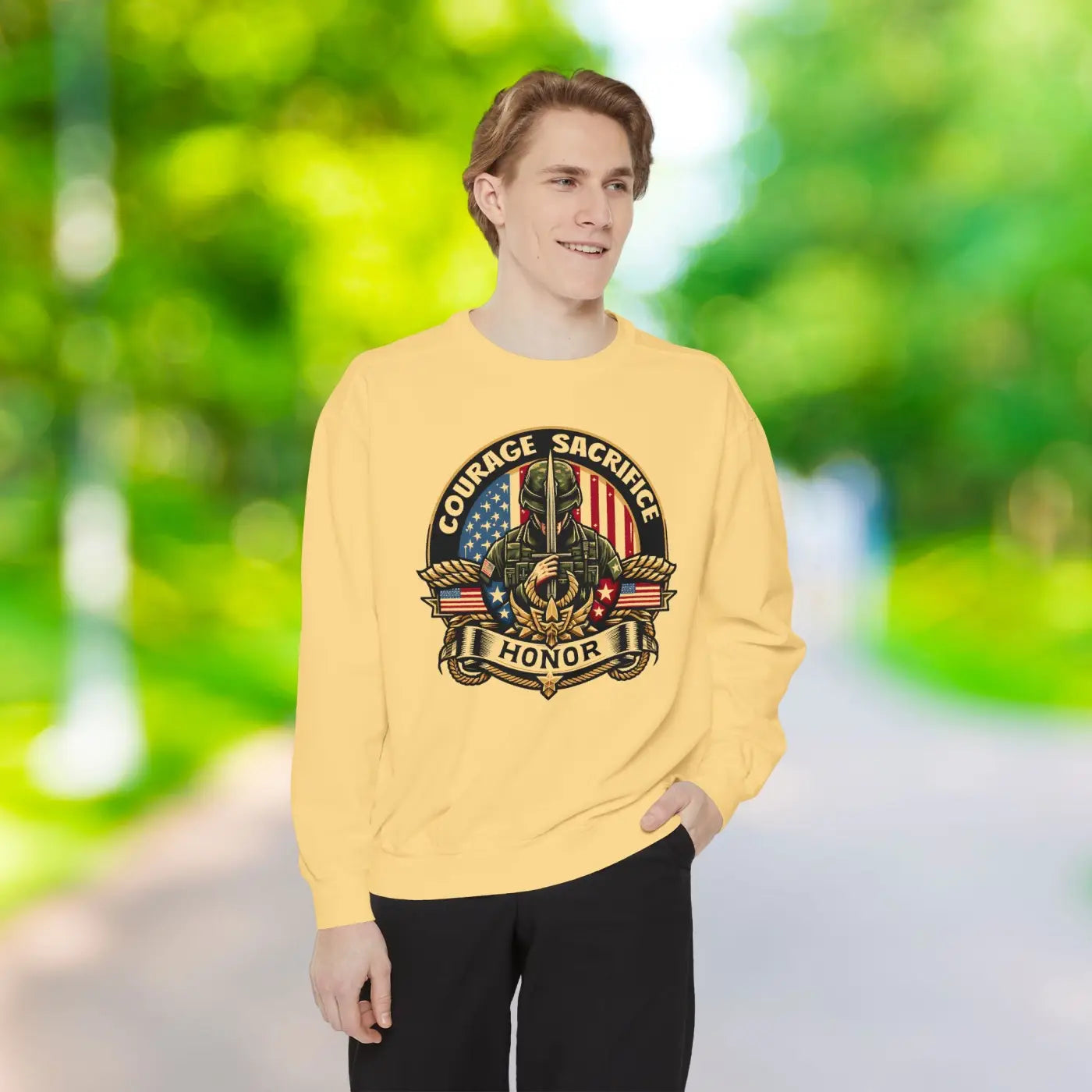 Unisex Garment-Dyed Sweatshirt - Bold Comfort Style - DipaliZ