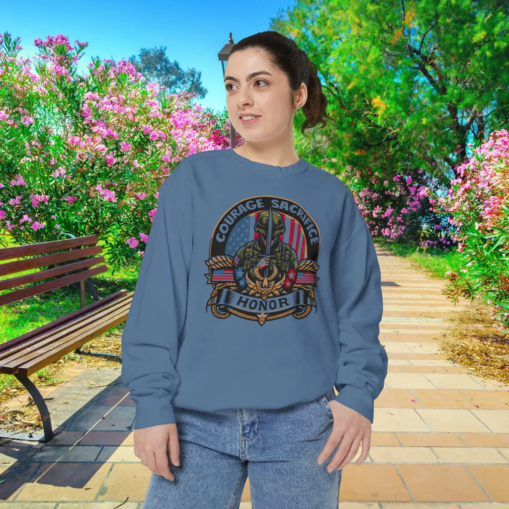Unisex Garment-Dyed Sweatshirt - Bold Comfort Style - DipaliZ