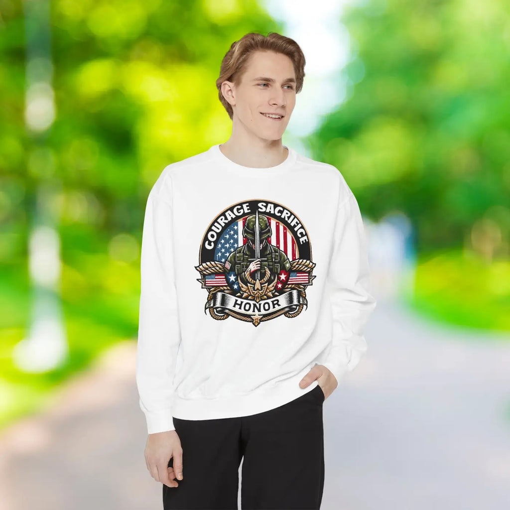 Unisex Garment-Dyed Sweatshirt - Bold Comfort Style - DipaliZ